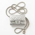 Mini sac cc argent (argenté)