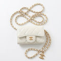 Mini sac cc blanc (doré)