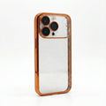 Coque iPhone orange scintillante